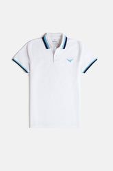Contrast Collar Polo Shirt - Oia